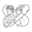 best friends Chris Tucker Jackie Chan Pisces Sagittarius tattoo design idea
