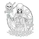 Lich adventure time tattoo design idea