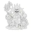 Lich adventure time tattoo design idea