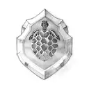 turtle shell shield tattoo design idea