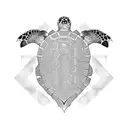 turtle shell shield tattoo design idea