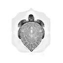turtle shell shield tattoo design idea