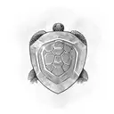 turtle shell shield tattoo design idea