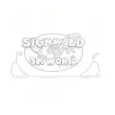 sick sad world tattoo design idea