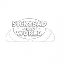 sick sad world tattoo design idea