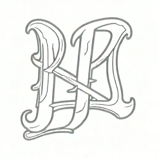 Philadelphia Phillies p letter tattoo design idea