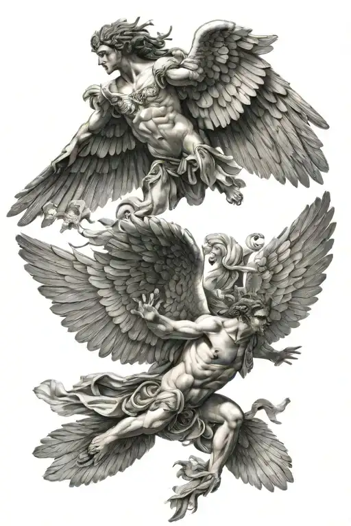 classical mythology, Icarus, Eros and psyche, Ulysses tattoo design idea