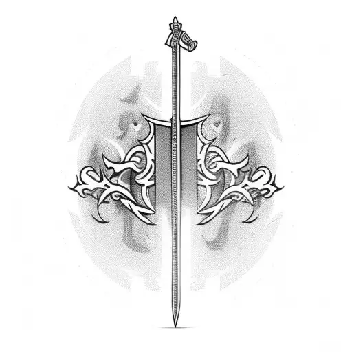 Sword tattoo design idea