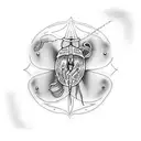 box jellyfish tattoo design idea
