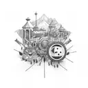 interstate 80 tattoo design idea