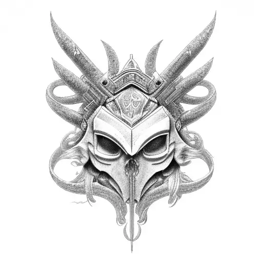 hera gaia helm tattoo design idea
