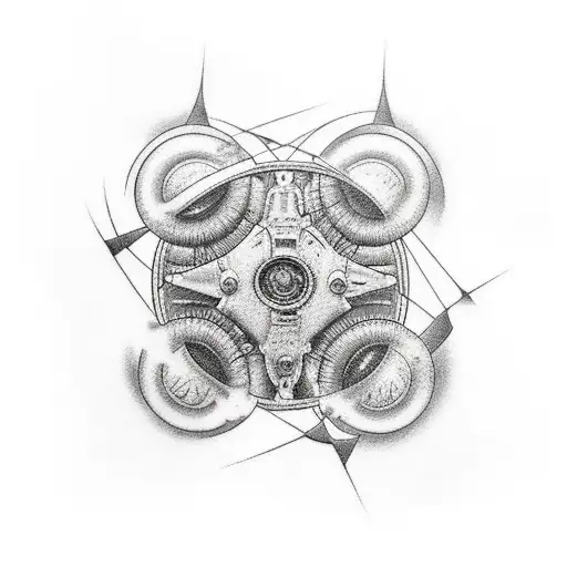 atom bomb tattoo design idea