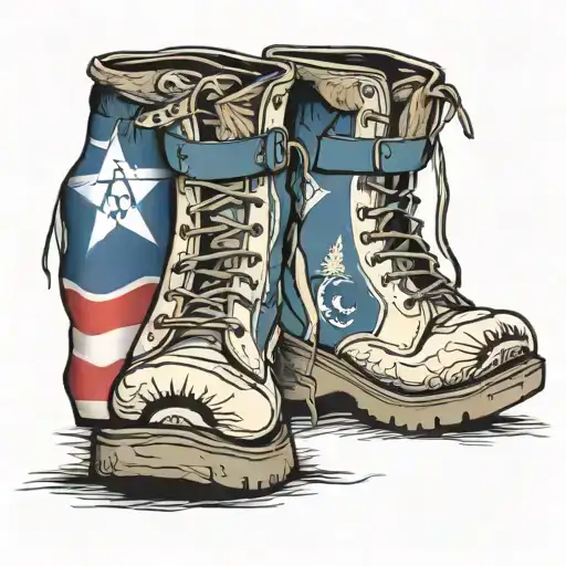 Joelma platform boots and Pará state flag tattoo design idea