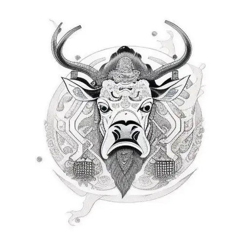 tauros tattoo design idea