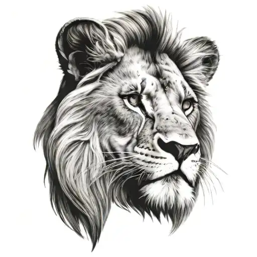 Lion King tattoo design idea