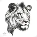 Lion King tattoo design idea