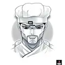 A manga illustrating the story of a chef who loves football, videogames and gym tattoo design idea