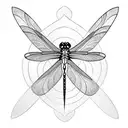 Dragonfly tattoo design idea