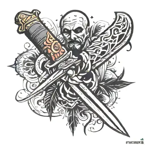 far cry 3 knife tattoo design idea