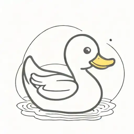 Rubber Duck tattoo design idea