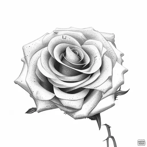 Rosa na mão e 1984 nós dedos tattoo design idea