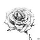 Rosa na mão e 1984 nós dedos tattoo design idea