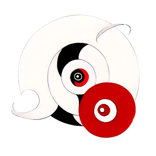 les personnage de akira en yin et yang tattoo design idea