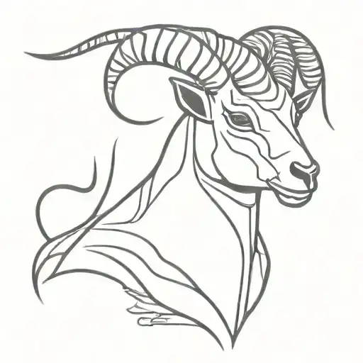 slipknot goat tattoo design idea
