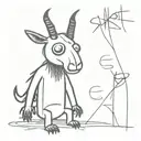 slipknot goat tattoo design idea