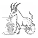 slipknot goat tattoo design idea