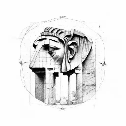 parthenon tattoo design idea