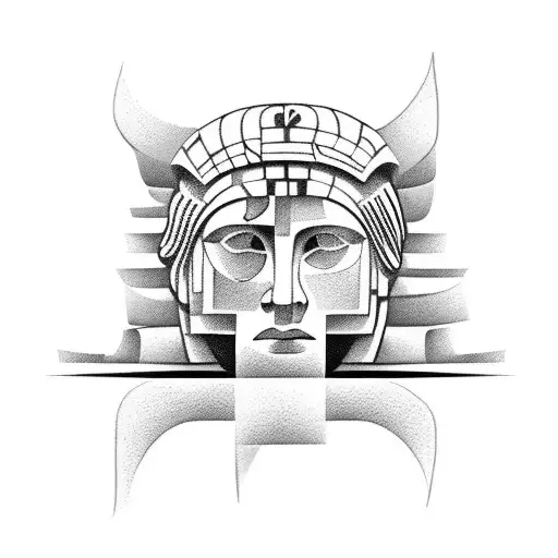 parthenon tattoo design idea