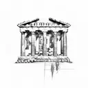 parthenon tattoo design idea