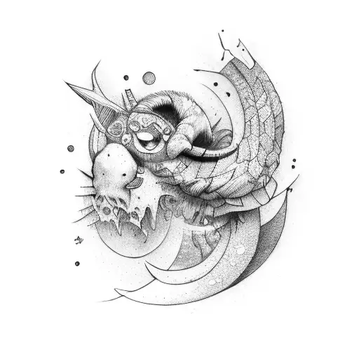 depressed and strong men tattoo design idea