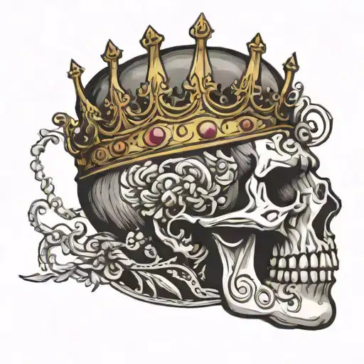 heavy is the head that wears the crown tattoo design idea