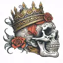 heavy is the head that wears the crown tattoo design idea