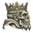 heavy is the head that wears the crown tattoo design idea