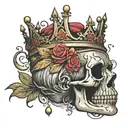 heavy is the head that wears the crown tattoo design idea