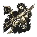 David and Goliath tattoo design idea