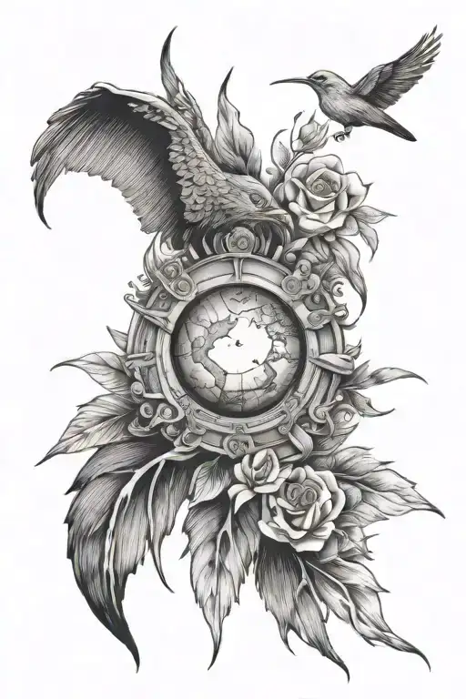 blind toward the world tattoo design idea