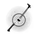 Circle electric guitar arm  tattoo design idea