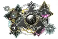 Chakra Planets Galaxy Universe tattoo design idea