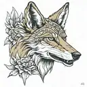 coyote tattoo design idea