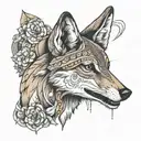 coyote tattoo design idea