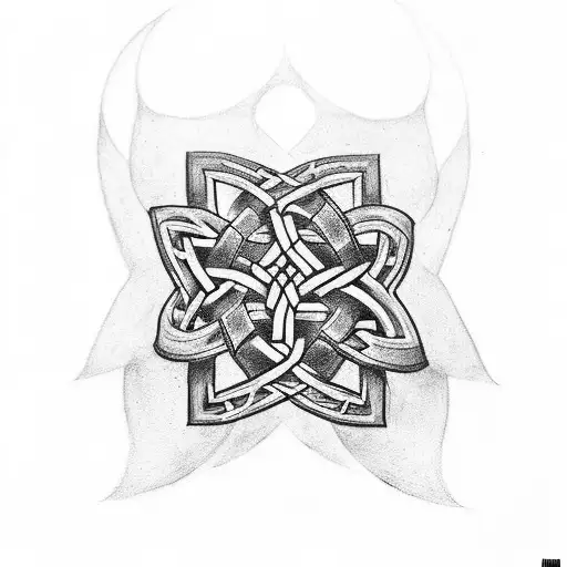 A tattoo inspired by the movie 'Braveheart' featuring a Celtic knotwork design tattoo design idea