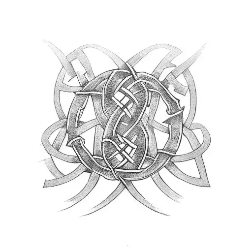 A tattoo inspired by the movie 'Braveheart' featuring a Celtic knotwork design tattoo design idea
