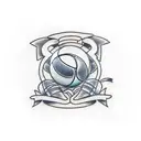mixture of sports( tennis, football, gym, cricket, boxing) tattoo design idea