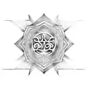 om arrow bow tattoo design idea