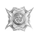 om arrow bow tattoo design idea