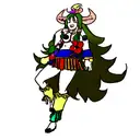 a hippie minotaur  tattoo design idea